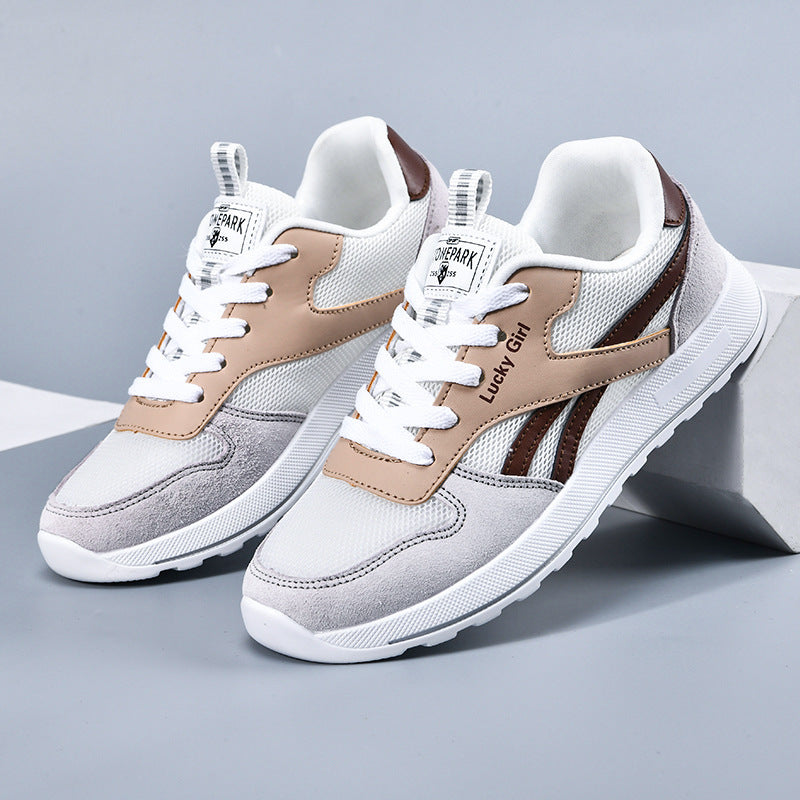 Women's Retro Sneaker with Mesh and Suede Details Mune Fashion