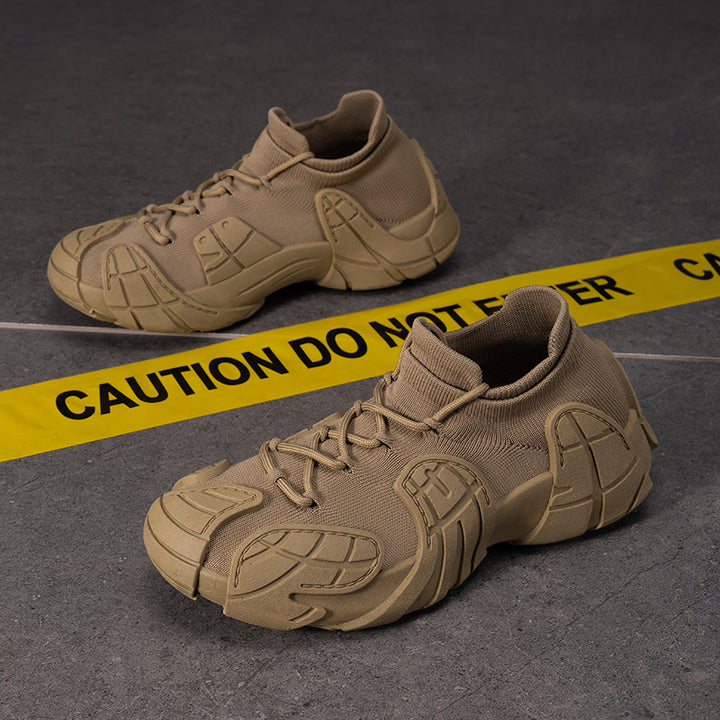 Men's nan robust tactical sneaker with seamless knit shaft, shock-absorbing EVA midsole and profiled protective overlay Mune Fashion