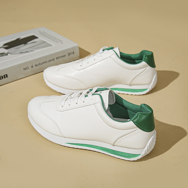 Damen Sneaker mit leichter Keilsohle und kontrastfarbenem Fersenpatch Mune Fashion