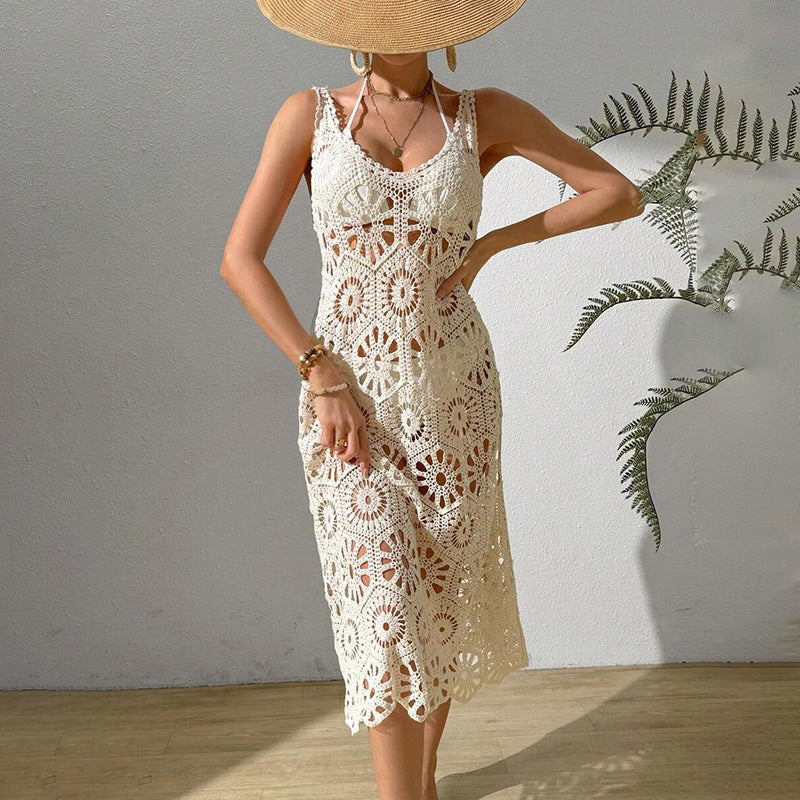 Women's airy crochet maxi dress Mune Fashion