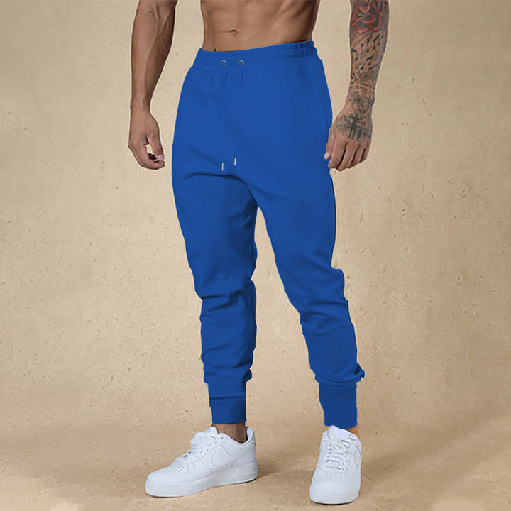 Men's nano athletic terry jogging pants with high waistband drawstring and tapered ribbed cuffs Mune Fashion