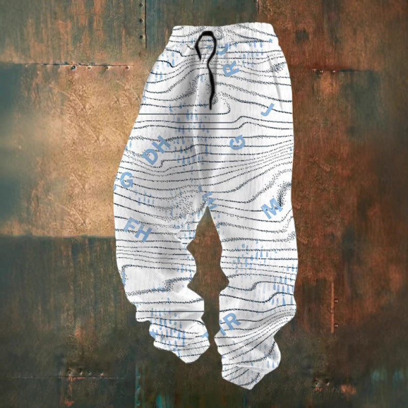 Women's Comfortable Leisure Pants with Creative Print Mune Fashion