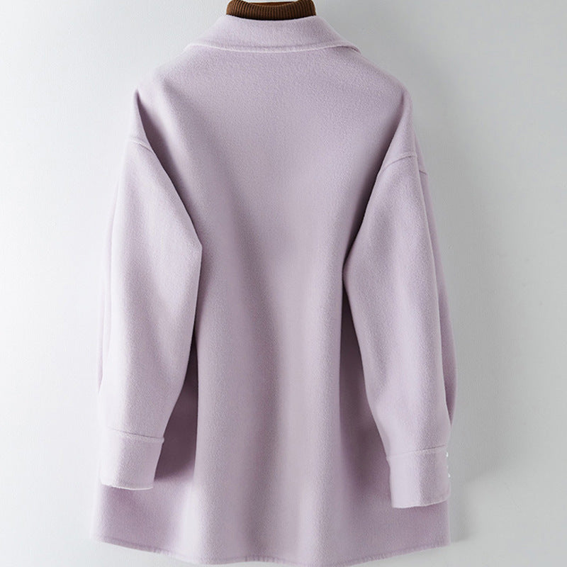 Women Modern Oversized Blazer with Decorative Buttons Mune Fashion