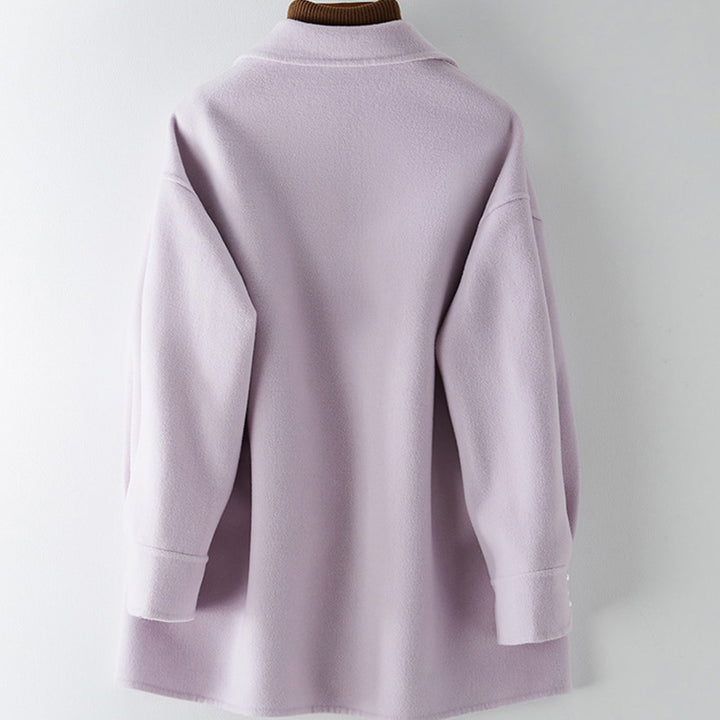 Women Modern Oversized Blazer with Decorative Buttons Mune Fashion