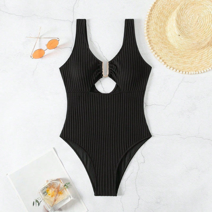Women's One-Piece with Elegant Cut-Out