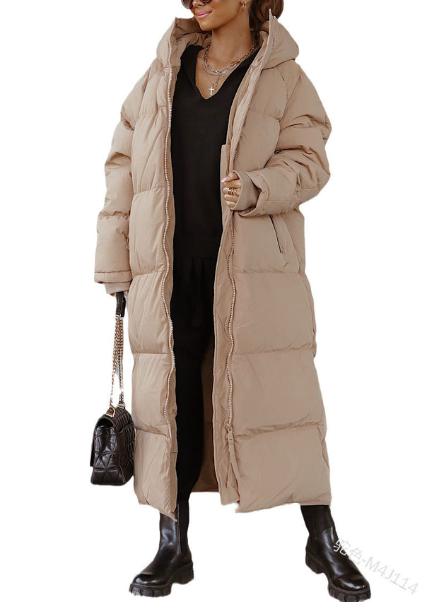 Tailored women's quilted coat winter