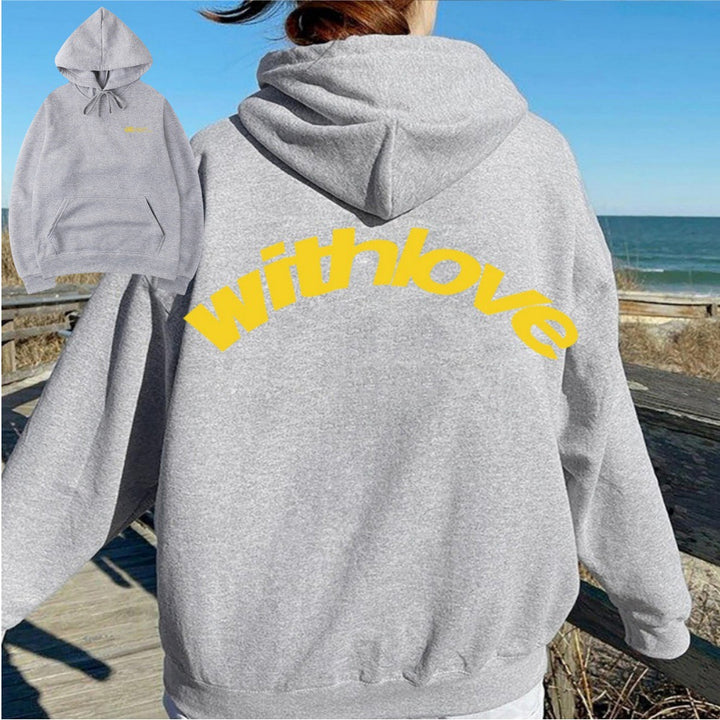 Unisex oversized hoodie with large back print, kangaroo pocket and ribbed cuffs Mune Fashion