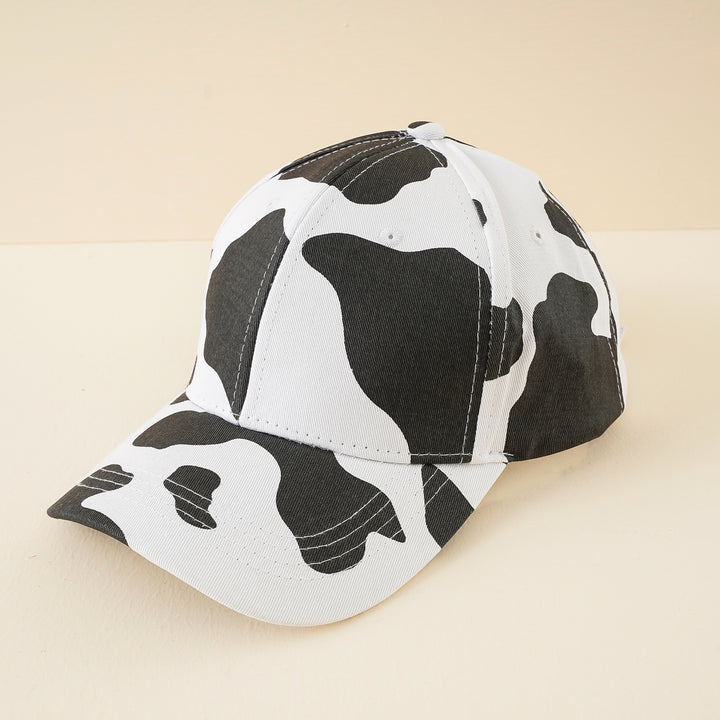 Women's baseball cap with adjustable strap and cow pattern Mune Fashion
