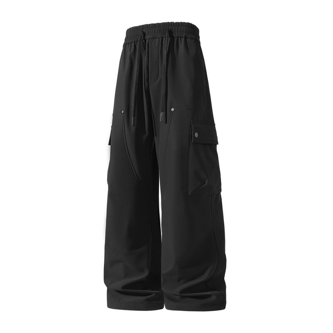 Damen Weite Cargo-Shorts mit elastischem Tunnelzugbund und Multifachtaschen Mune Fashion