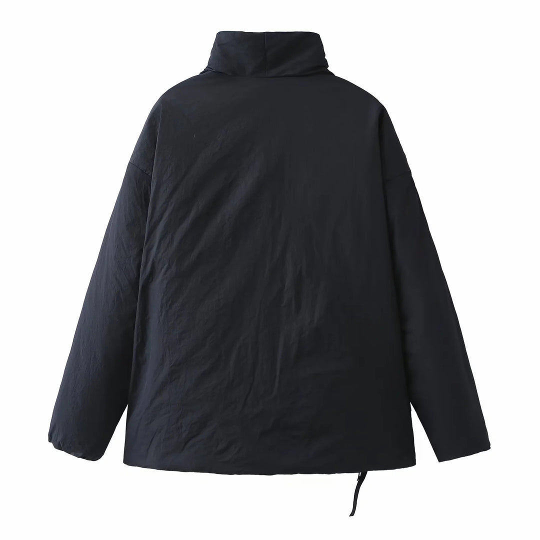 Women's tailored wrap jacket with shawl collar, tie belt and boxy sleeves Mune Fashion