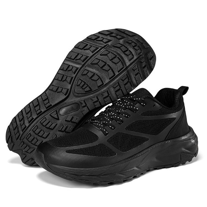 Men's cushioned running sneakers with shock-absorbing midsole and structured rubber outsole Mune Fashion