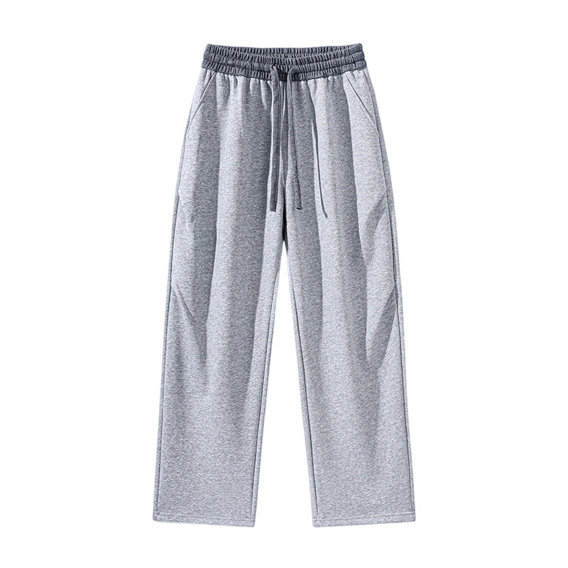 Men's straight-cut lounge joggers with elastic drawstring waistband & side pockets Mune Fashion