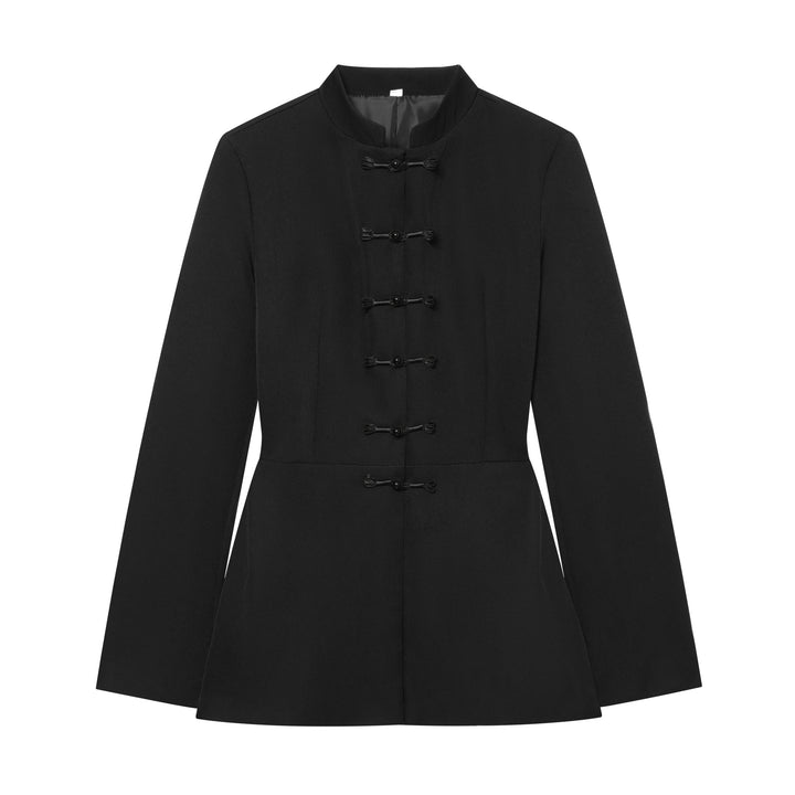 Women's jacket with stand-up collar and Chinese toggle closures Mune Fashion