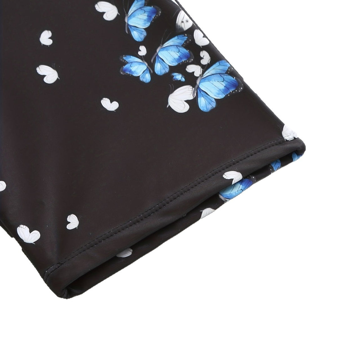 Women's Sporty Swim Shorts with Floral Design Mune Fashion