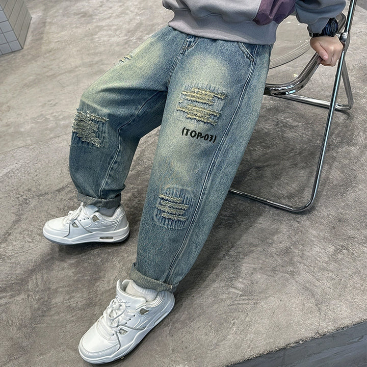 Women casual distressed Jeans Mune Fashion