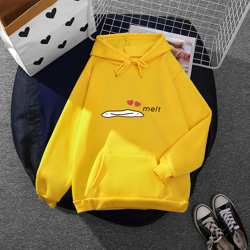 Women’s hoodie with minimalist graphic, loose oversized fit and kangaroo pocket Mune Fashion