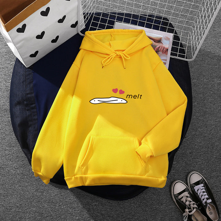 Women’s hoodie with minimalist graphic, loose oversized fit and kangaroo pocket Mune Fashion