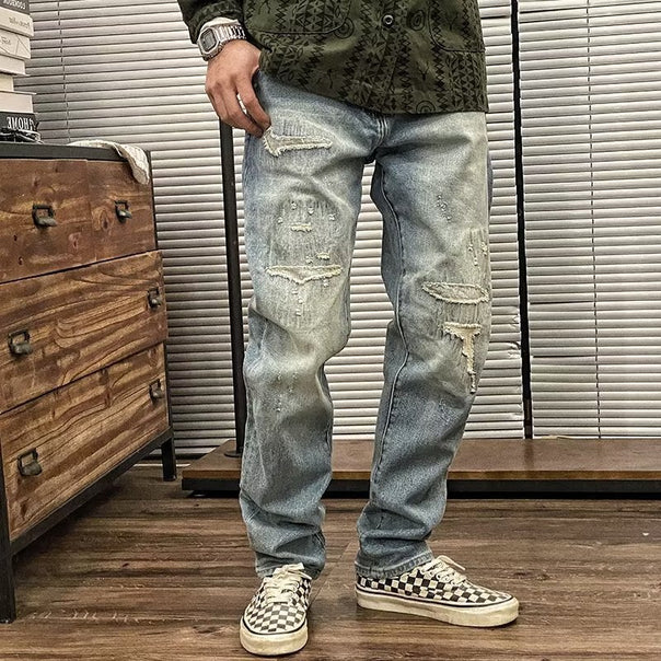 Men's Trendy Distressed Jeans Mune Fashion