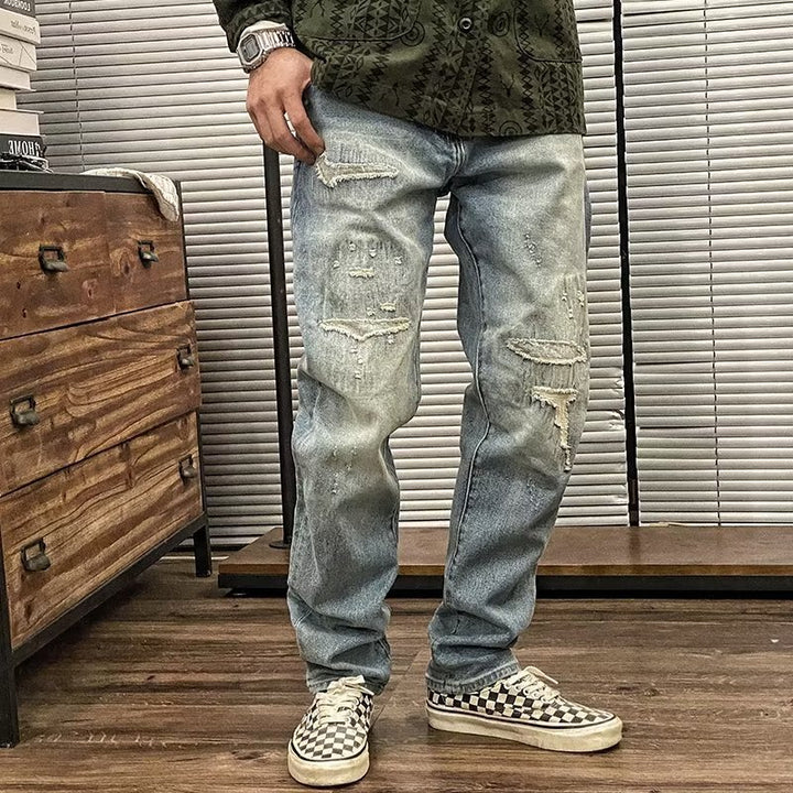 Men's Trendy Distressed Jeans Mune Fashion
