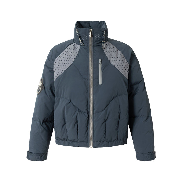 Men's short padded winter jacket with a high stand-up collar Mune Fashion