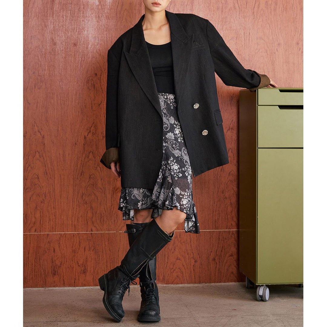 Women Oversized Blazer made of high-quality fabric Mune Fashion