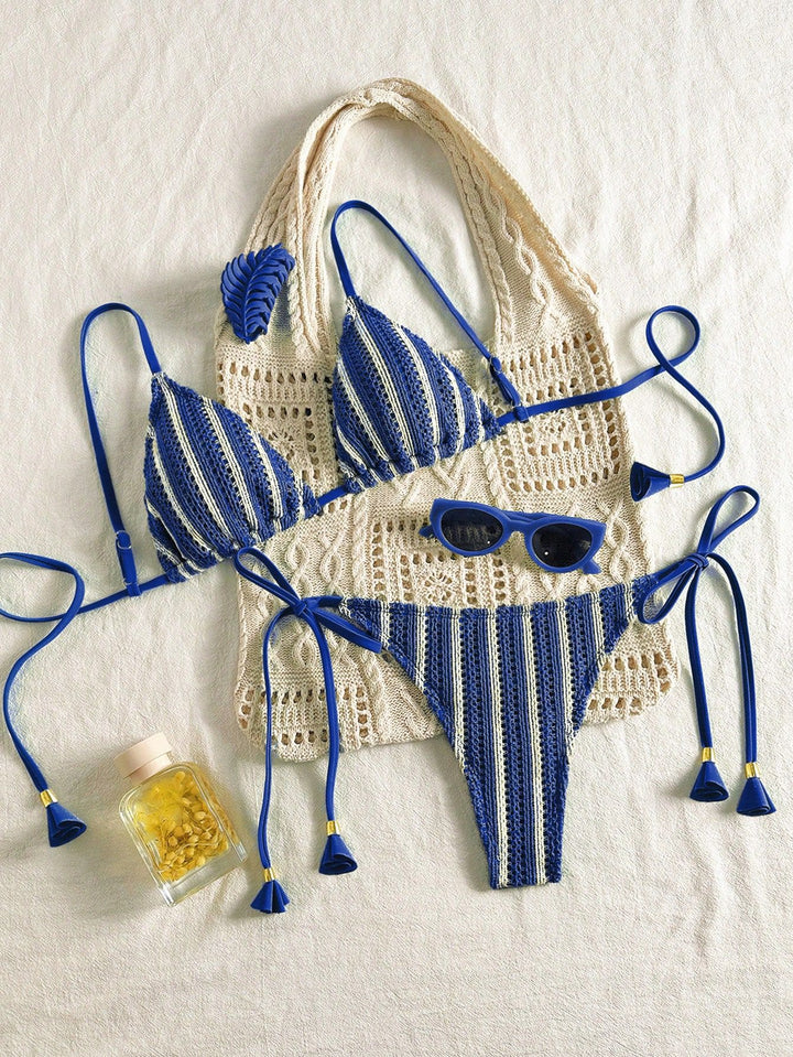 Women Strappy Bikini Set with Adjustable Straps Mune Fashion