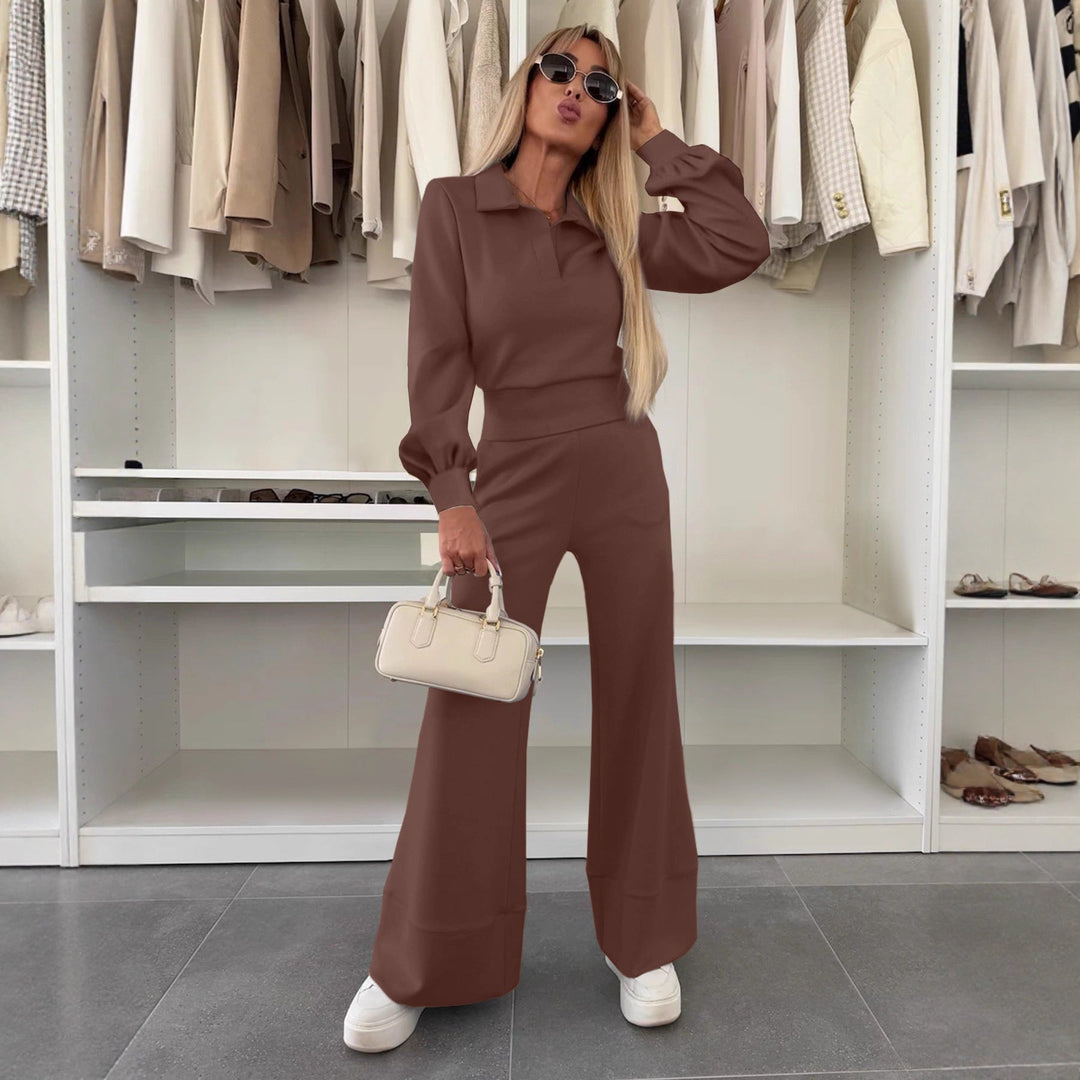 Women's Stylish and Casual Jumpsuit with Wide Leg and Elegant Sleeves Mune