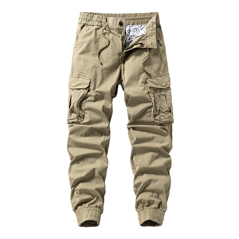 Herren Funktionale Cargo-Jogginghose mit ergonomischen Knieabnähern, Kordelbund und großvolumigen Klappentaschen Mune Fashion