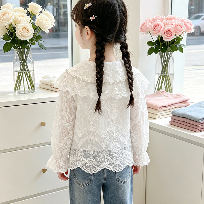 Ladies elegant lace blouse Mune Fashion