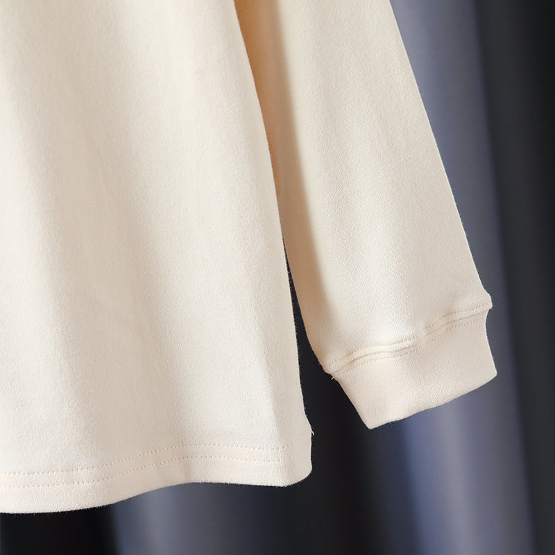 Girl Long Sleeve Shirt with Floral Appliqué Design Mune Fashion