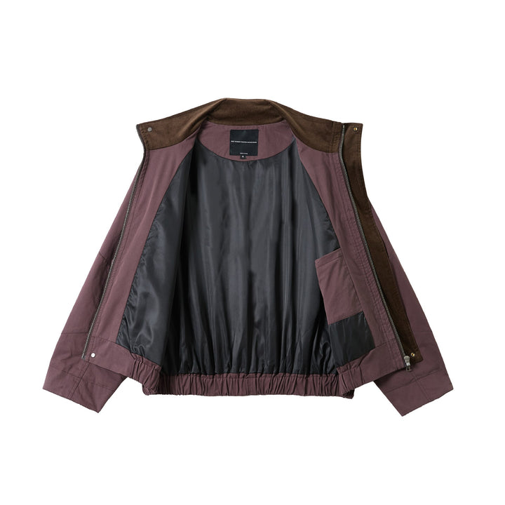 Unisex Short-Cut Utility-Field Blouson with Funnel Collar and Large Flap Pockets Mune Fashion