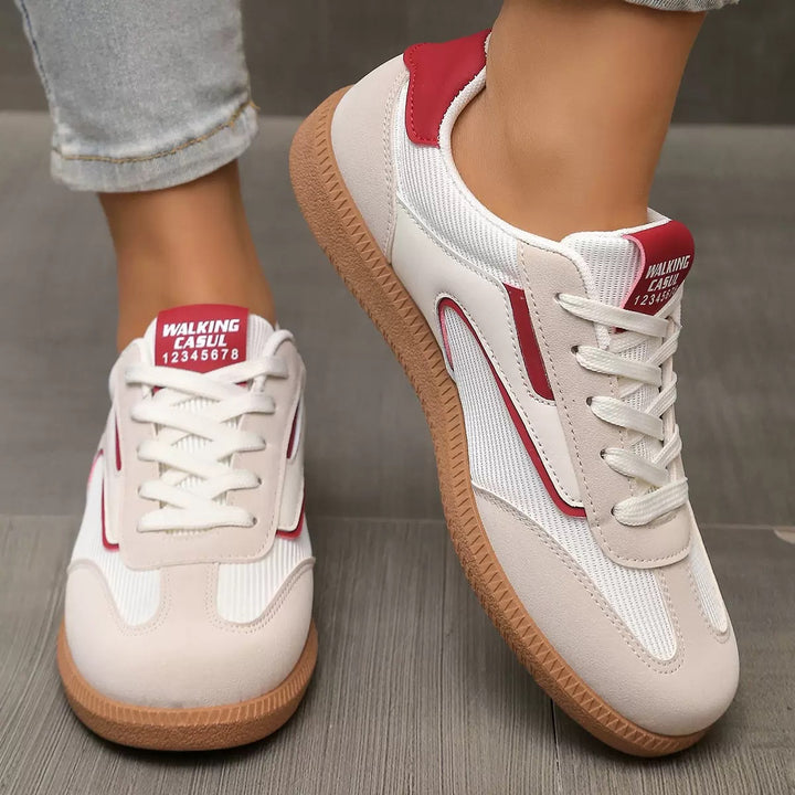 Women's Retro Sneaker with rubber sole, lightweight textile lining and comfort insole Mune Fashion