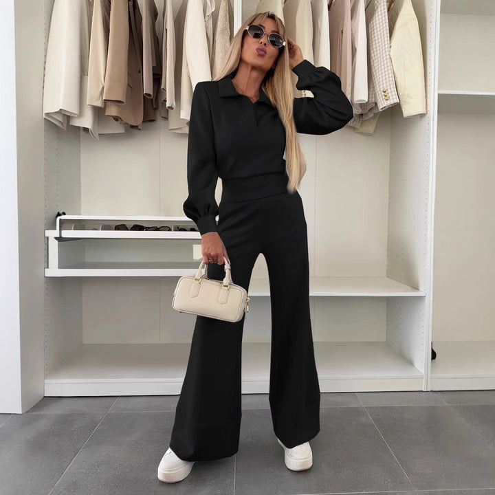 Women's Stylish and Casual Jumpsuit with Wide Leg and Elegant Sleeves Mune