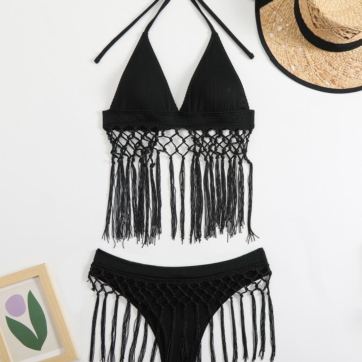 Ladies Casual Summer Bikini with Stylish Fringes Mune Fashion