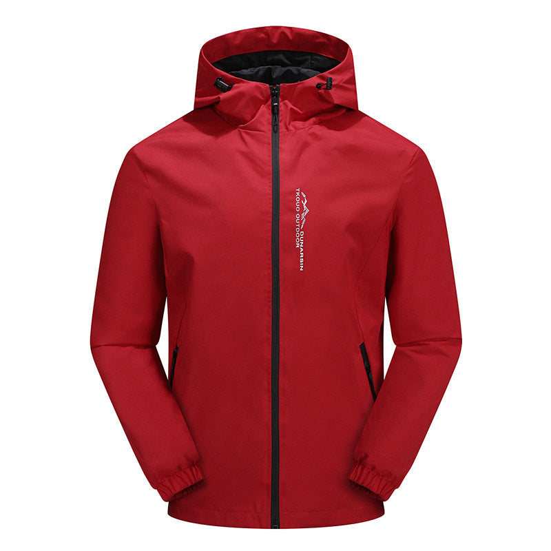 Men's Ultralight Rain Jacket with Hood, Water-Repellent Membrane and Taped Seams Mune Fashion