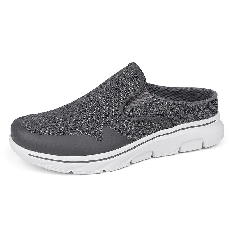 Women's open heel slipper with seamless mesh fabric, padded comfort insole, and shock-absorbing lightweight sole Mune Fashion