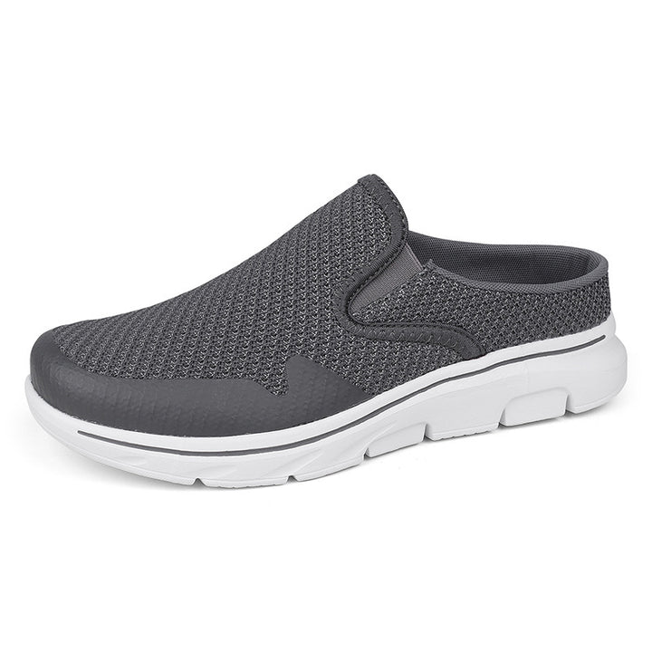 Women's open heel slipper with seamless mesh fabric, padded comfort insole, and shock-absorbing lightweight sole Mune Fashion