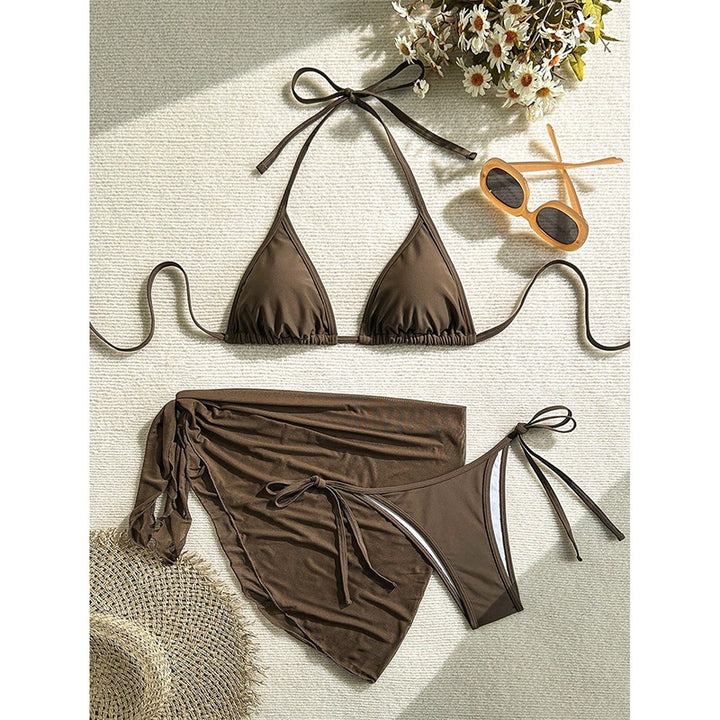 Women's Triangle Bikini with elegant Wrap Cloth Mune Fashion