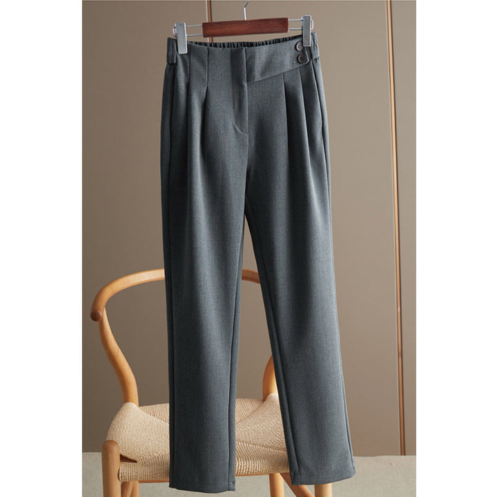 Women's high-waisted suit trousers with elegant pleats Mune Fashion