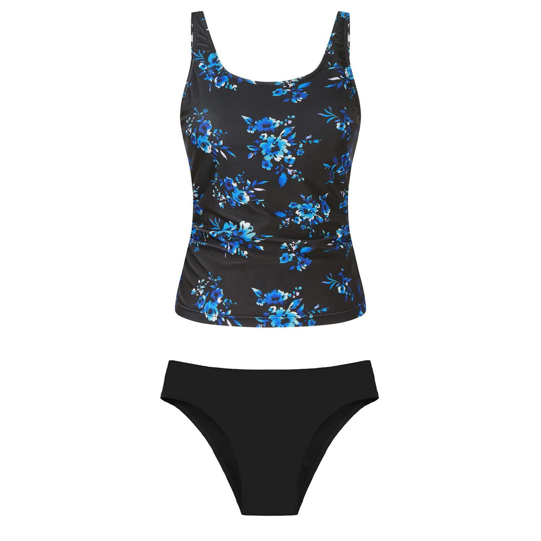 Women's bikini set with floral top and classic bottom Mune Fashion