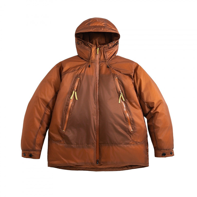 Unisex Oversize padded hoodie with diagonal zip pockets and adjustable hem Mune Fashion