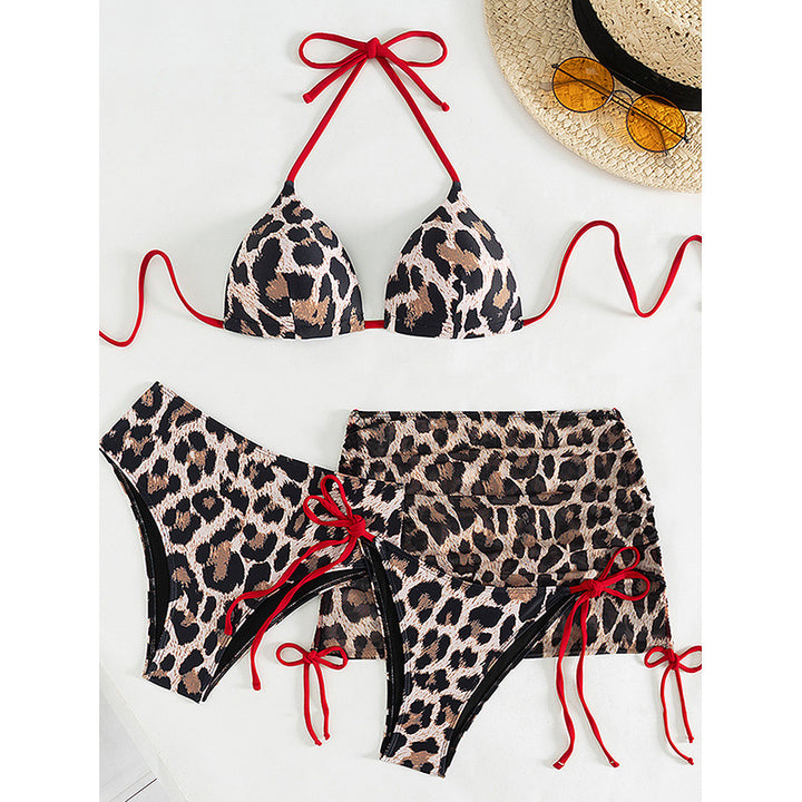 Ladies Summer Triangle Bikini Set with High Waist Brief and Adjustable Straps Mune Fashion