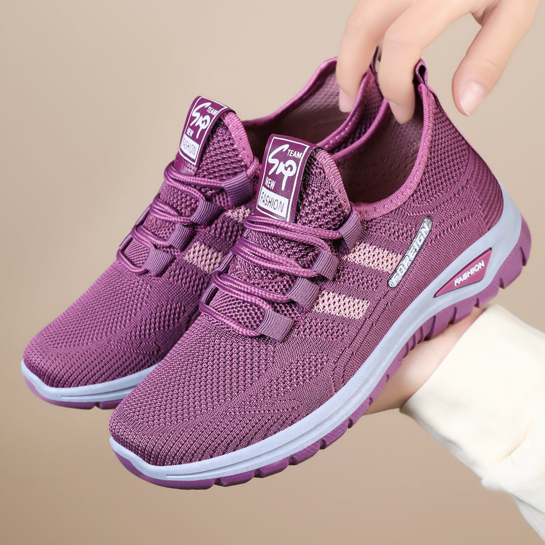Men's breathable lightweight sports shoes with knitted upper material and cushioned sole Mune Fashion