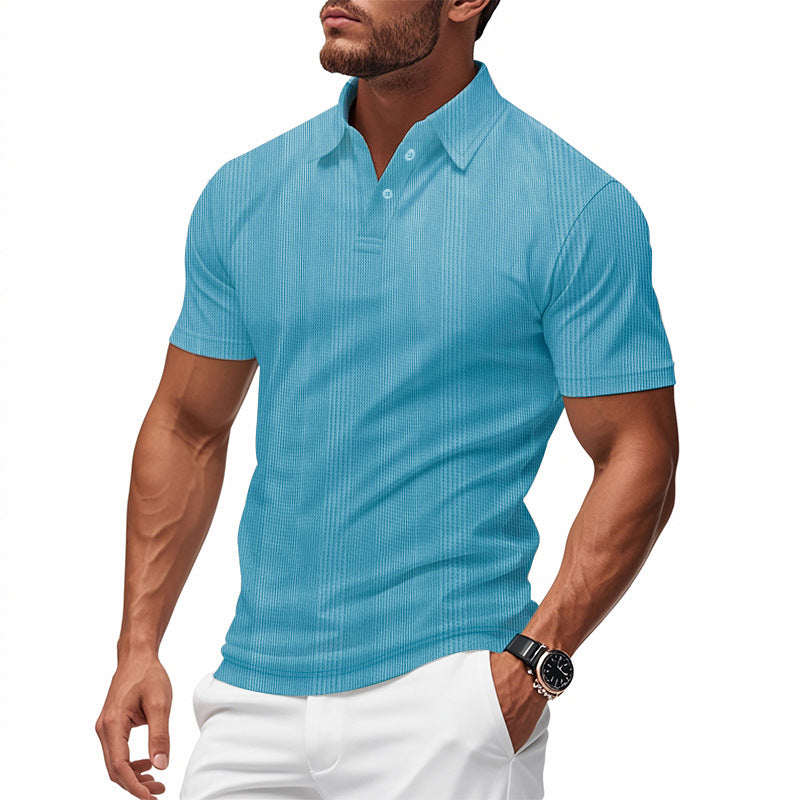 Men's Breathable Polo Shirt made from Cotton Blend with Slim Fit Mune Fashion