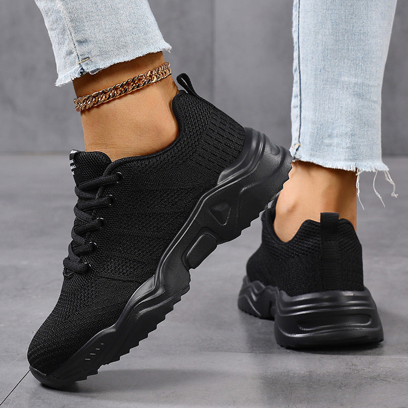 Women's urban knitted sneakers with elastic shaft, robust tread sole, and cushioned comfort footbed Mune Fashion