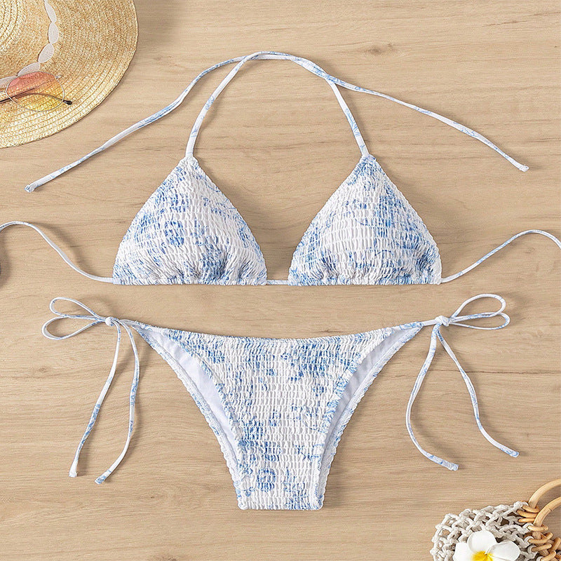 Women's Triangle Bikini Set with Adjustable Straps Mune Fashion
