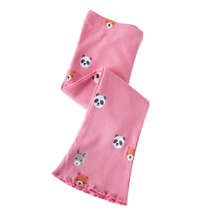 Girls leggings with playful animal faces Mune Fashion