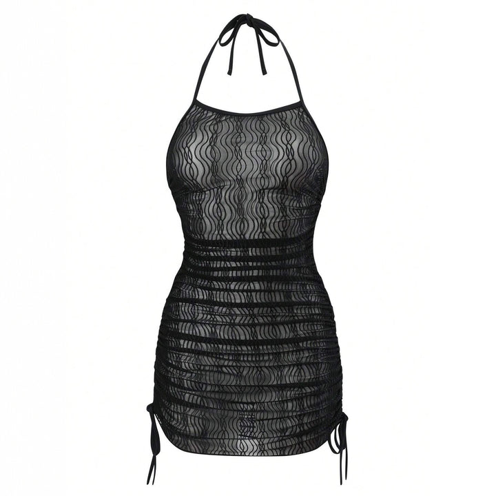 Women’s beach dress with elegant wave texture Mune Fashion