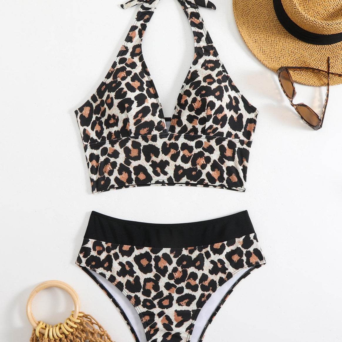 Women's Bikini Set with elegant Leo pattern and comfortable fit Mune Fashion