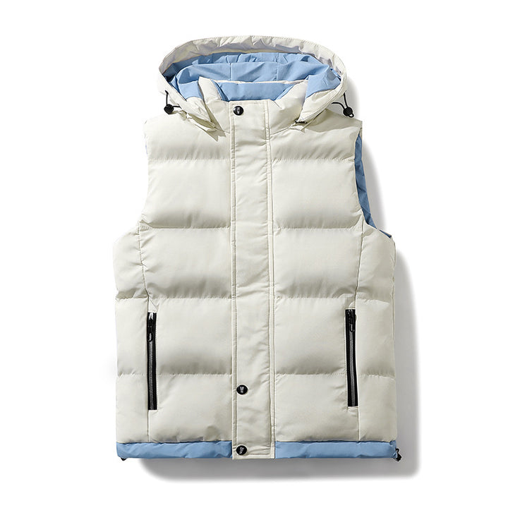 Men's multifunctional quilted vest with hood Mune Fashion